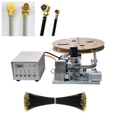 China 110/220V IPEX Terminal Coaxial Cable Crimping Machine For Antenna 1500-1800 pcs/h terminal 0.81/1.13/1.32/1.37/1.78mm for sale