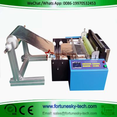 China aluminum foil slicing machine automatic PVC film slicer plastic film cutting machine non-woven fabric slicer for sale