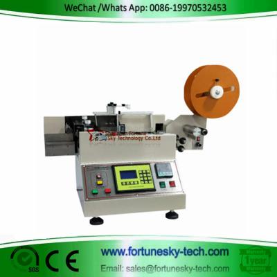 China Automatic cutting machine for trademark washed mark cutting machine weaving label cutting machine printed label for sale