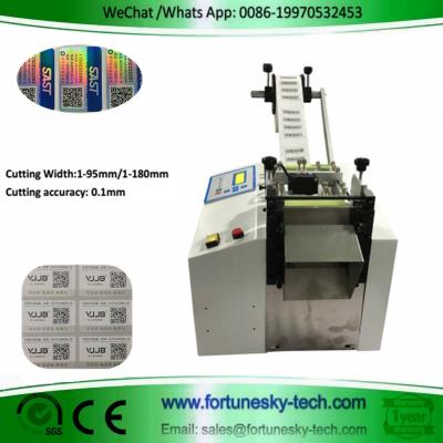 China Electronic eye cutting machine, mobile phone membrane flat film cutting machine, QR code label slicer for sale