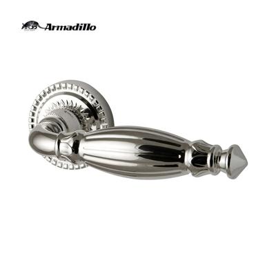 China Luxury High Quality Classic Italian Design Zinc Silver Door Handle Knob 925 for sale