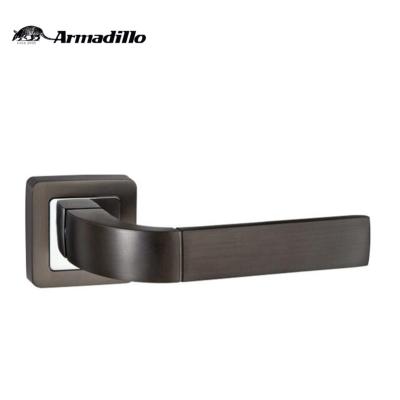 China Beautiful graphite aluminum door handle in modern black color for sale