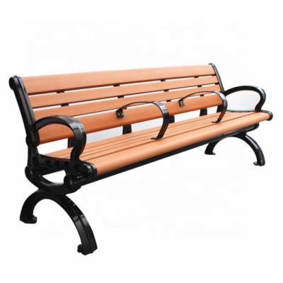 China Recycled Plastic, Cast Aluminum, Mild Steel Park Garden Bench Sandblasted And Powder Coated for sale