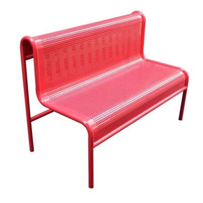 China Modern Powder Coated Steel Metal Indoor Bench For Restaurant for sale