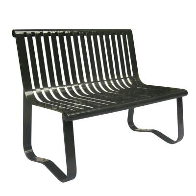 China Modern Powder Coated Metal Flat Bar Outdoor Steel Bench Seat for sale