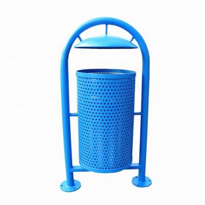 China Sustainable Inverted Recyclable U Shape Curve Trash Can Public Trash Can Outdoor for sale