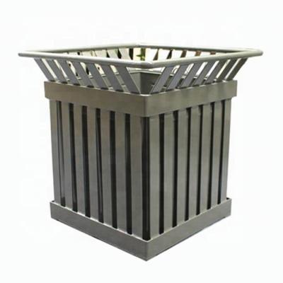 China Guangzhou Gavin Modern Outdoor Square Metal Flat Bar Planter Box for sale