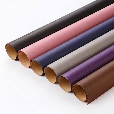 China Wholesale Waterproof Colorful Washable Custom Flower Double Color Wrapping Paper Environmental Protection Wrapping Paper for sale