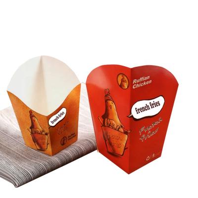 China Recyclable Custom Food Packaging Fried Chicken Box French Fries Box Disposable Fried Chicken Packaging Boxes for sale