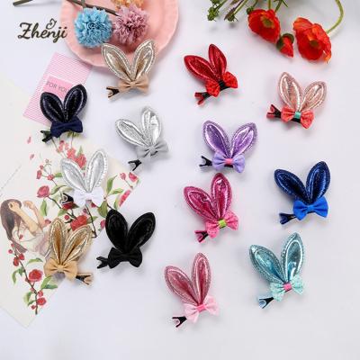 China Three-dimensional hair clips ladies girls Easter bunny ears children sweet cute hair accessories for sale