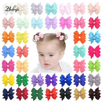 China Little Girls Grosgrain Ribbon Hair Bow 811 Soft Wholesale Solid Color Four Corners Ribbon for sale