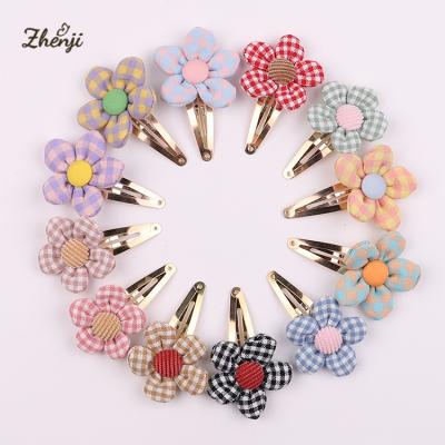 China Children Hair Accessories Baby Cartoon Flower Hairpin Summer All-match Sweet Hair Clips Sweet Girl Broken Hairpin 2332 for sale