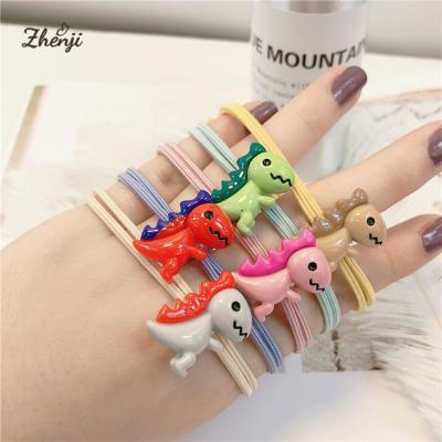 China Small dinosaur hair ties soft free acrylic rubber band scrunchy free shipping personality Internet celebrity girl female hair shakes for sale