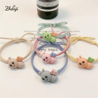 China Hair Ties Free Shipping Korean Style Girl's Elastic Hair Bands Rope Resin Bee Hair Bands Simple Stylish Simple Ring for sale