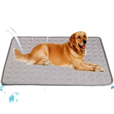 China Travel Summer Portable Breathable Indoor Outdoor Washable Pet Cooling Mat For Dogs for sale