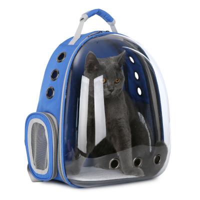 China Viable Hot Sales Space Capsule Cage House 9 Holes Carrier Breathable Portable Pet Backpack For Outdoor for sale