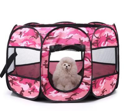 China Breathable Hot Selling Folding Tent With Eight Corners Pet Cage for sale