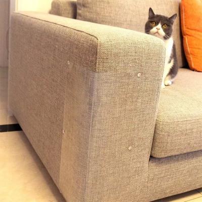 China Durable Furniture Scratch Guards Sofa Protection Sticker Pet Cat Anti Scratch Tape Preventive Cat Work Strip for sale