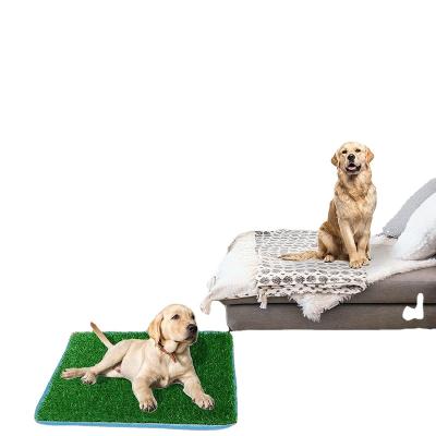 China Hot Selling Sustainable Washable Recycled No Smell Puppy Grass Mat Pet Pee Pad for sale