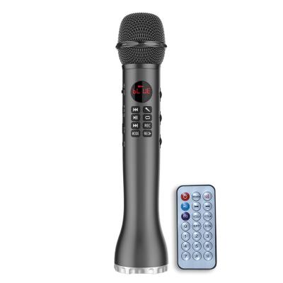 China About 10 meters LCJ L-598RC 9W karaoke mini wireless microphone speaker microphone with speaker and remote control for sale