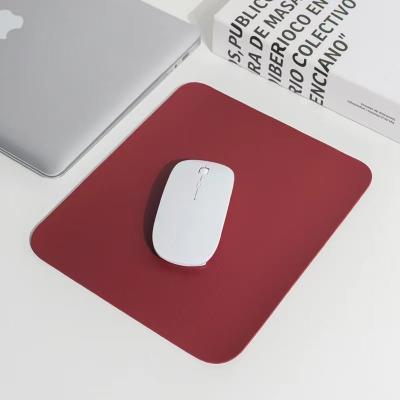 China Large Capacity Mouse Pad Small Plain Leather Laptop Mouse Pad Student Home Pad for sale