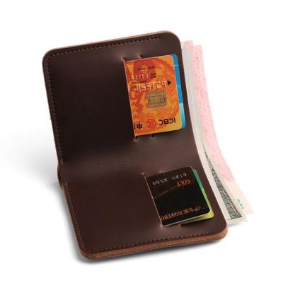 China Waterproof Pocket Wallet For Men's UK Genuine Leather Purse Wholesale Front Minimalist Slim Thin Handmade Debossed Custom LOGO Pocket Wallet for sale