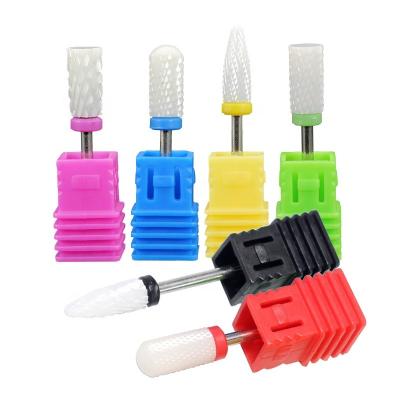 China Electric File Diamond Nail Drill Bits Grinding Burr Nail Files Tools For Cuticle Heat Resistant Rotary Clean Carbide for sale