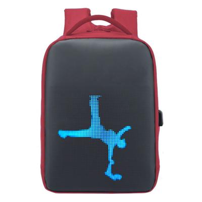 China Customize led bag anti-theft packets backpack mochila led wifi light up bag packets backpacks for sale