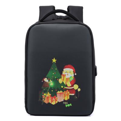 China With USB Custom Mobile Billboard Backpack With Advertising Display Backpack Screen To Advertise Smart Led Bag for sale