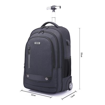 China Waterproof Outdoor Customized Business Style Waterproof Trolley Handbag With Laptop Bag Trolley Backpack for sale