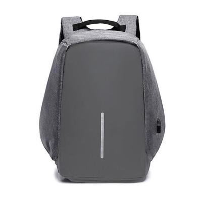 China Custom Gray Polyester Laptop Backpack Backpack Smart Laptop Bags Backpack Backpack Anti Theft Laptop for sale