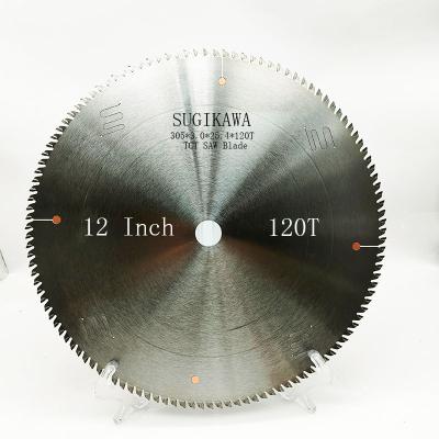 China 12 Inch 120Teeth CTT Carbide Saw Blade Profile Cutting Aluminum CTT Circular Disc TCG Tooth Aluminum Circular Saw Blades 305*3.0*25.4*120 for sale