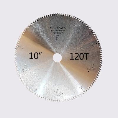 China 10in 250mm 120Tct Aluminum Circular Saw Blade Made in China, Used to quickly cut aluminum alloy doors and window and aluminum tubes for sale