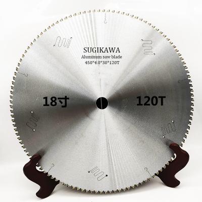 China Aluminum Chinese Made Cutting Tool 18in 120T Aluminum Door And Window Diamond PCD Saw Blade for sale