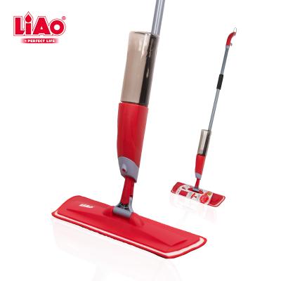 China LiAo 2022 Viable Easy Clean Wet Mop Microfiber Jet Flat Dust Water Spray For Household Floor Care Wood Cleaning for sale