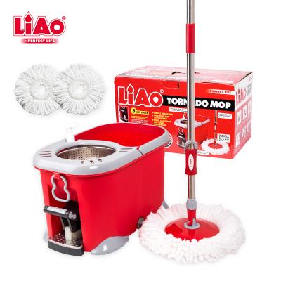 China T130032 LIAO Household 360 Sustainable Magic Mop Easy Clean Spin Bucket for sale