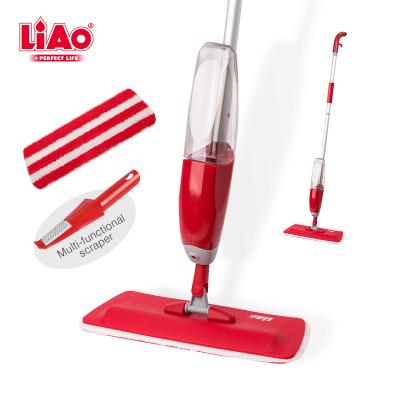 China A130042 LIAO Easy Sustainable Household Cleaner Microfiber Spray Mop With Brush for sale