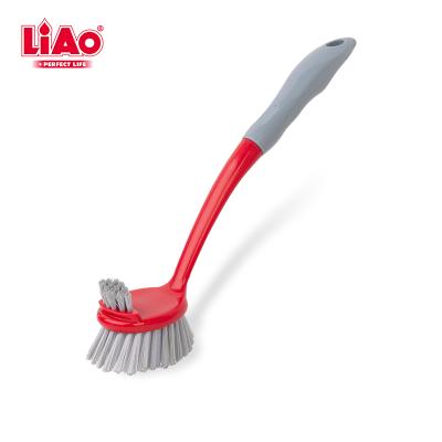 China LiAo Plastic Kitchen Long Handled Dish and Viable Bottle Brush, Dish Cleaning Brush for sale