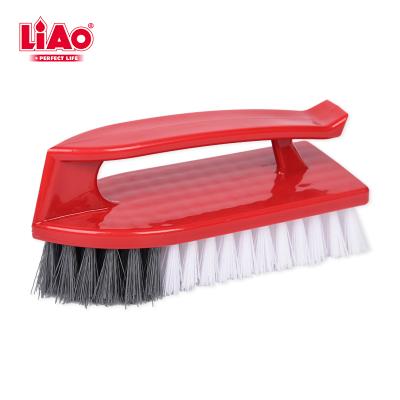 China LiAo Sustainable Universal House Palm Cleaning Floor Brush Clothes Washing Plastic Brush With Handle for sale