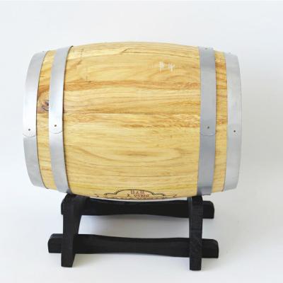 China China Oak Wine Barrel Vintage Oak Timber Wine Barrel Dispenser Oak Wine Storage Wooden Barrel for sale