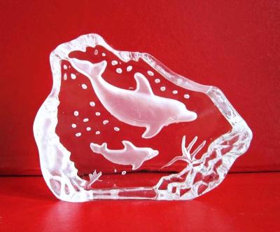 China Europe Dolphin Animal Iceberg Crystal Home Decoration for sale