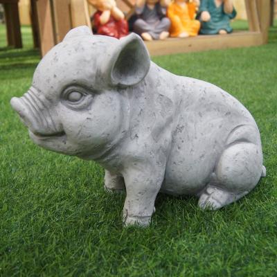 China Small Hog Europe Unique Series Magnesia Outdoor Garden Decor for sale