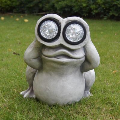 China Europe Frog Style Solar Light Magnesia Decorative Garden Border for sale