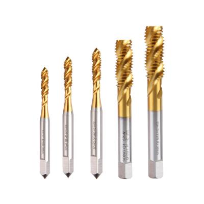 China HSS Cobalt Stainless Steel Machine Wire Hardened Steel Spiral Groove Tap For Steel for sale