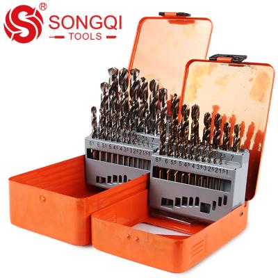 China Guangzhou Tools Electric Metal Steel Drilling Hand Drill and Bit Set Box in SongQi Brand for sale