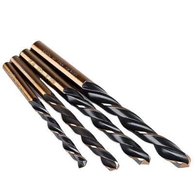 China Stainless Steel HSS M2 Roll Forged DIN 338 Worker Twist Drill Bits With Zinc Plating for sale