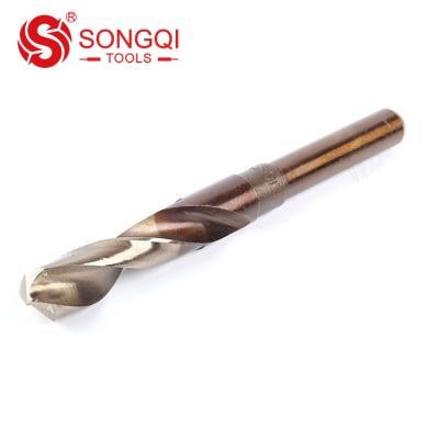 China Drilling Holes China Manufacturer HSS Cobalt Reduced Shank M2/M35 Drill Bits For Steel for sale