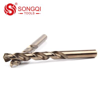 China SONGQI 13PCS/19PCS/25PCS Hss M35 Drill Holes Twist Drill Bit Set For Drilling Stainless Steel In Iron Box for sale