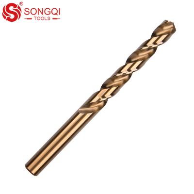 China SongQi DIN338 HSS M35 Stainless Steel Cobalt Shank Worker Parallel Twist Drill Bit Set For Stainless Steel/Metal for sale