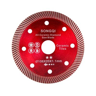 China Quick Shape Hot Press Cutting Diamond Saw Blades With Protective Teeth Saw For Ceramic for sale